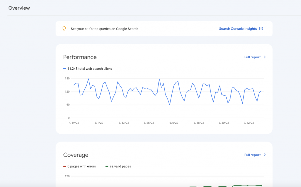 google search console